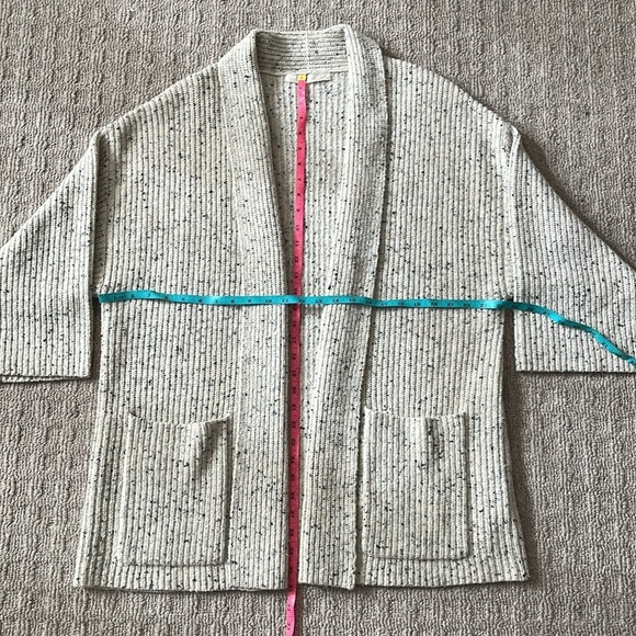 Creatures of Comfort Wool Chunky Knit Marled Duster Cardigan Sweater sz Medium - Picture 5 of 7